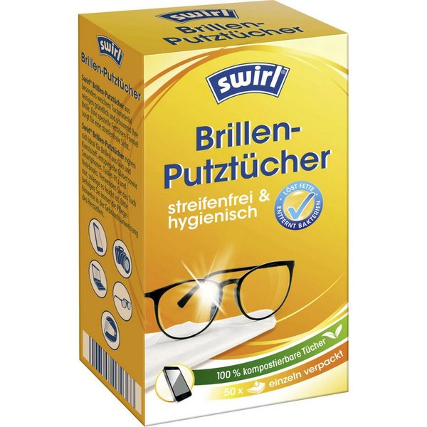 Swirl Haushaltsschere Swirl® Brillenputztuch-Spender 50