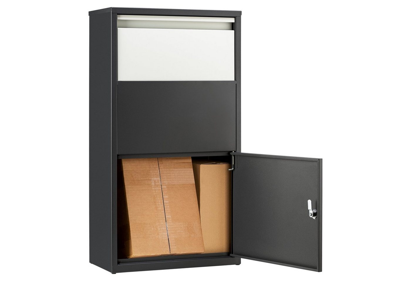 Haussmann Paketbriefkasten Paketbriefbox "One" - Pulverbeschichtet inkl. 4 Schlüssel – Bild 3 von 5