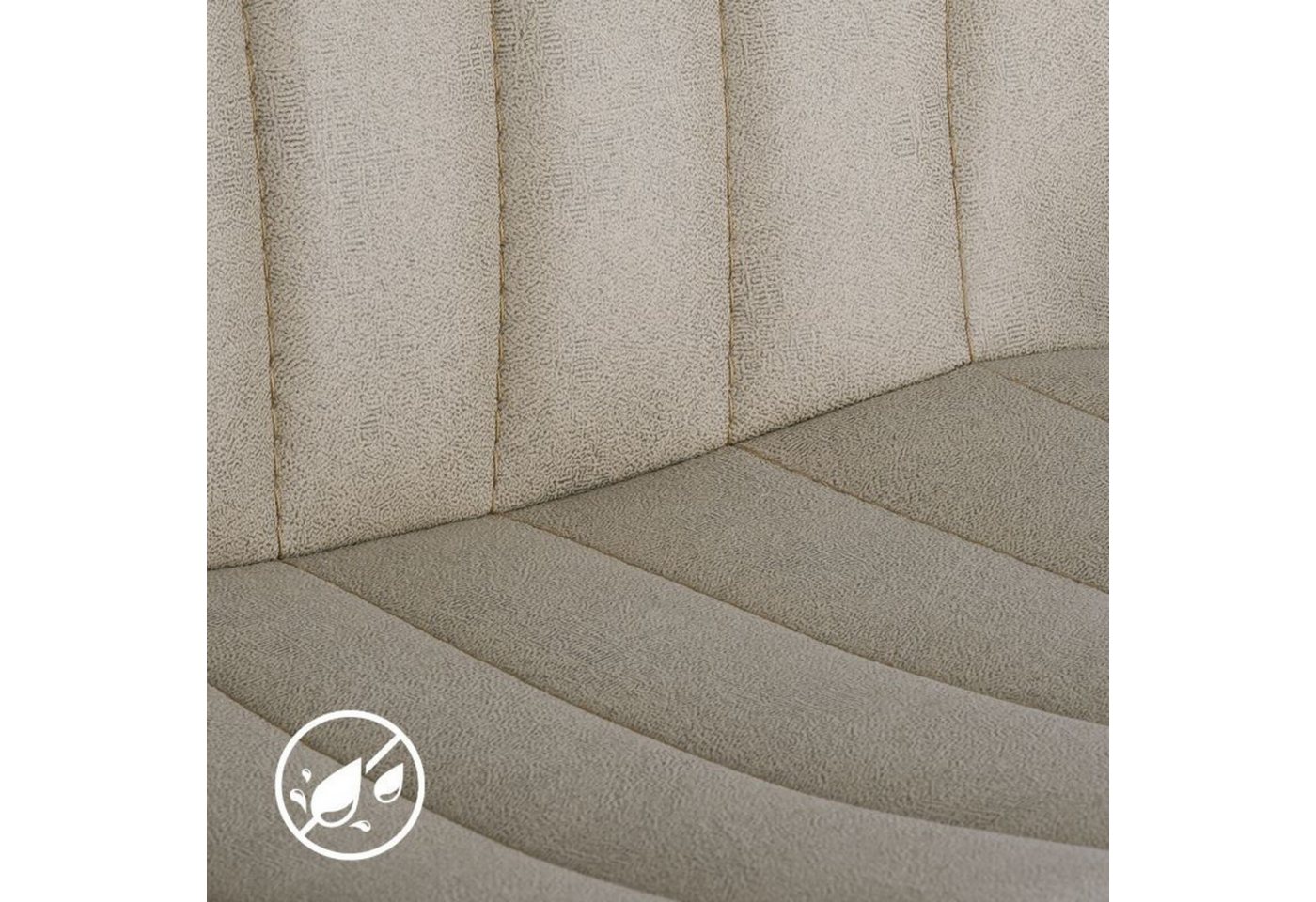 HawthyHome Barhocker Drehhocker, Höhenverstellbare Barstühle mit Rückenlehne (2 St., 2er Set), 360°Drehbar, mit Fußstütze und Fabric-Bezug – Bild 5 von 5