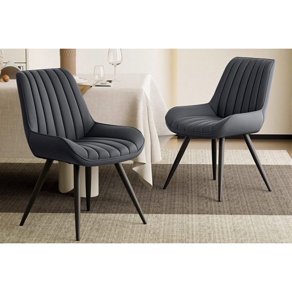 HawthyHome Esszimmerstuhl Stuhlset – Polsterstühle, Moderner Küchenstuhl (4 St), mit Ergonomischer Rückenlehne und Metallbeinen, 4er Set