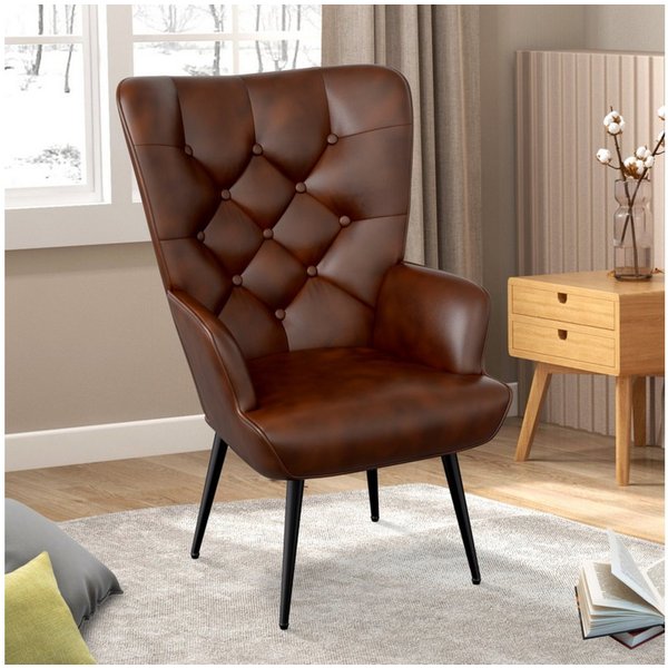 HawthyHome Polsterstuhl Eleganter Polstersessel, Schminktisch Stuhl mit Metallbeinen (1 St), Perfekt für Wohnzimmer, Schlafzimmer oder Schminktisch