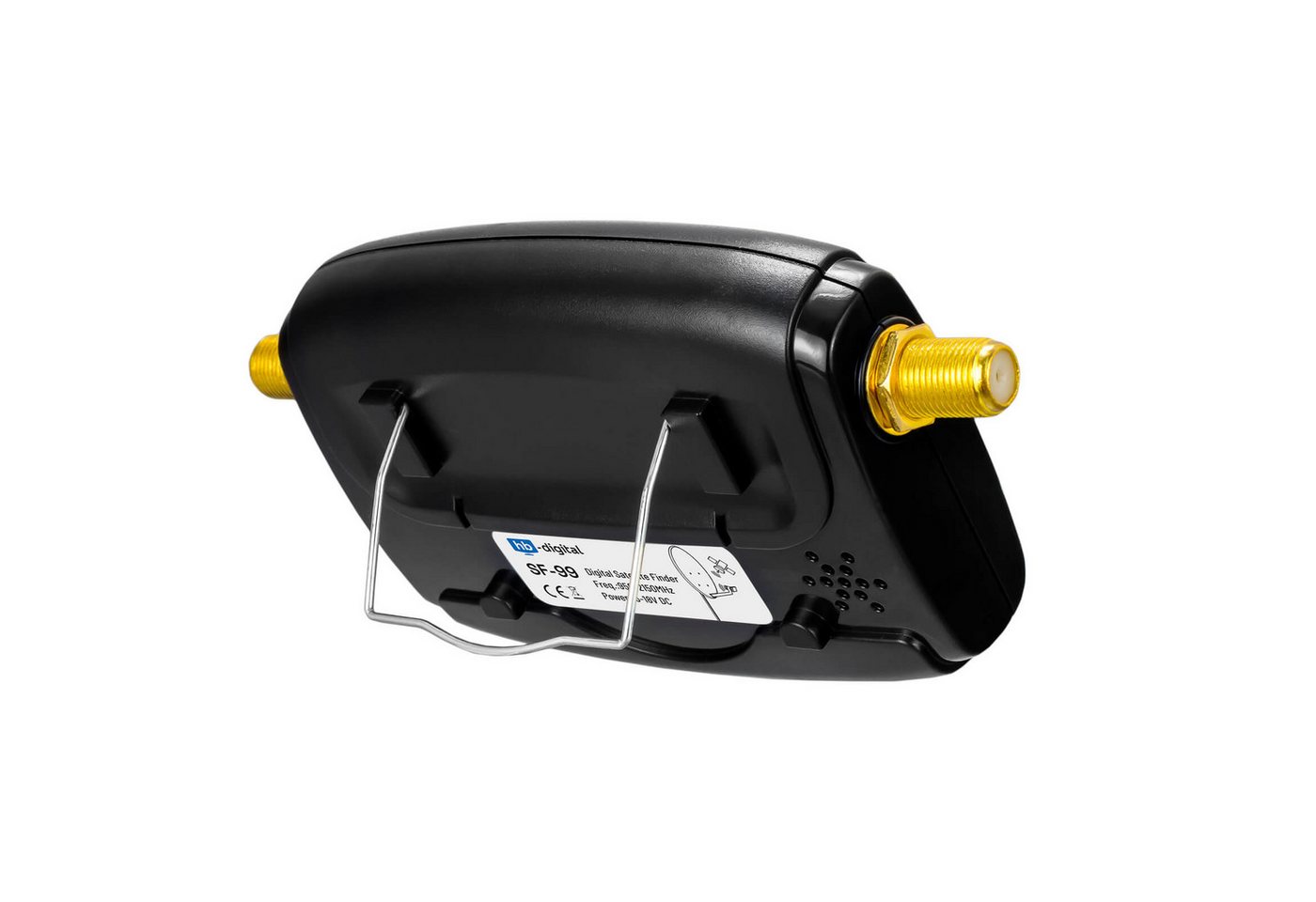 HB-DIGITAL Satfinder Digital SF-99 LCD Display Kompass Ton schwarz, Einfach per Anschlusskabel zwischen LNB und Receiver geschaltet. – Bild 4 von 5