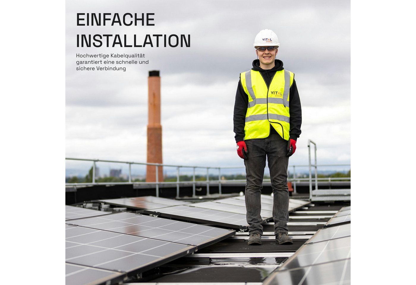 HB-DIGITAL Solarkabel 6mm2 Solarleitung H1Z2Z2-K Photovoltaik PV Kabel Solarkabel, Solarstecker, (5000 cm), TÜV Rheinland zertifizierte PV Kabel – Bild 4 von 5
