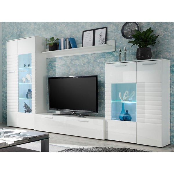 HBZ Wohnwand 320 x 194 x 39,6 cm (B/H/T), (4-St)