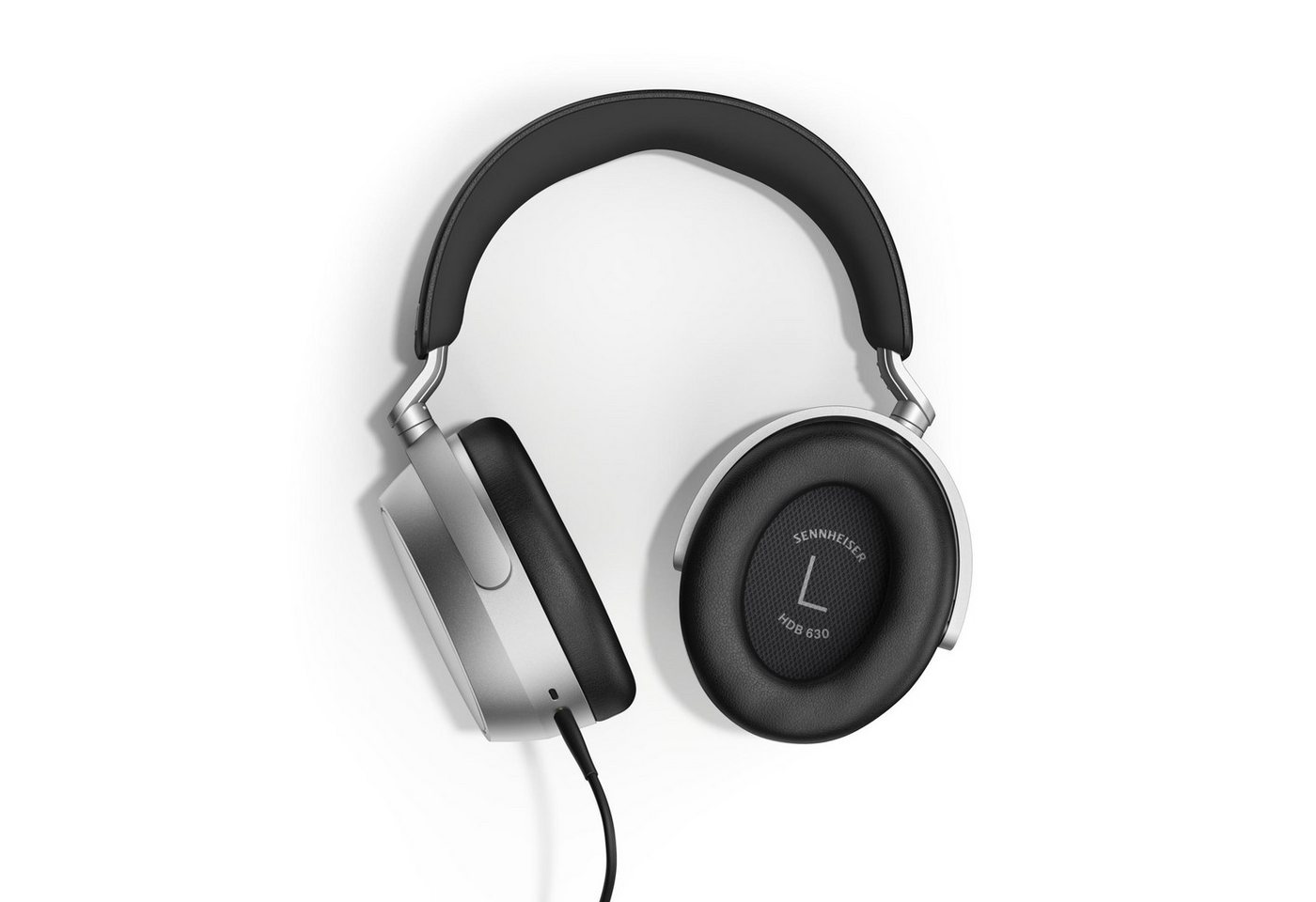 Sennheiser HDB 630 Lunar Silver Kopfhörer (Sennheiser Wandlertechnologie, Kabelgebunden, Akustisch transparente, offene Hörmuschel) – Bild 2 von 4