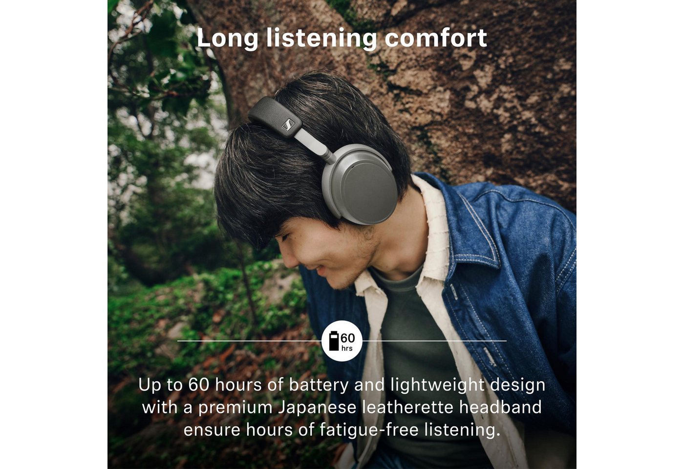 Sennheiser HDB 630 Lunar Silver Kopfhörer (Sennheiser Wandlertechnologie, Kabelgebunden, Akustisch transparente, offene Hörmuschel) – Bild 4 von 4