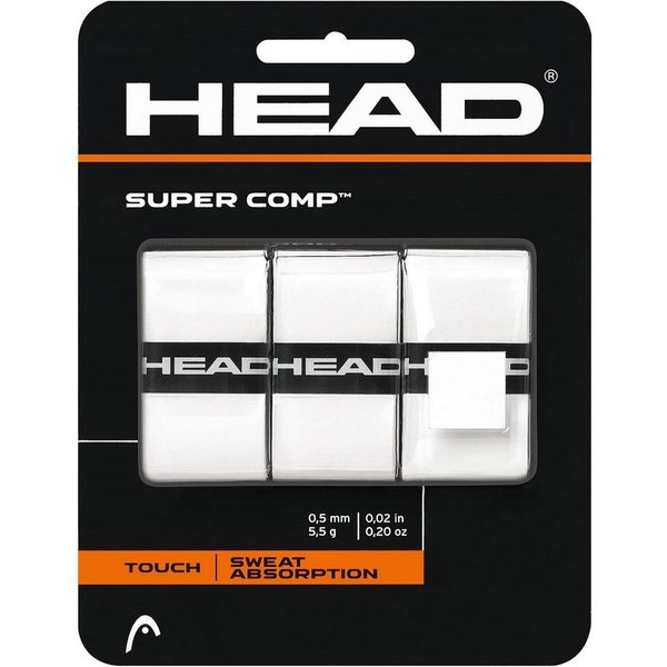 Head Griffband Overgrip Super Comp 0.5mm weiss 3er