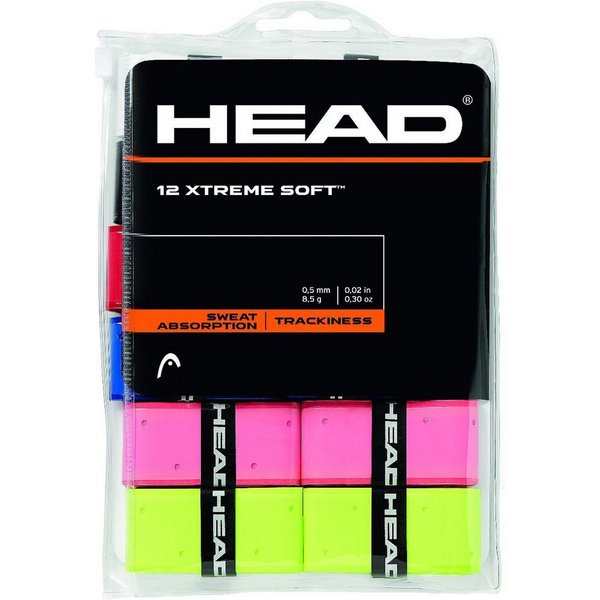 Head Griffband Overgrip Xtreme Soft 0.5mm farblich sortiert 12er Clip-Beutel