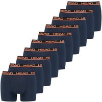 HEAD Herren Boxershorts, 10er Pack - Basic Boxer Trunks ECOM, Stretch Cotton, Größe 2XL in Blau