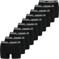 HEAD Herren Boxershorts, 10er Pack - Basic Boxer Trunks ECOM, Stretch Cotton, Größe XL in Schwarz