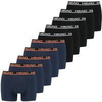HEAD Herren Boxershorts, 10er Pack - Basic Boxer Trunks ECOM, Stretch Cotton, Größe L in Schwarz