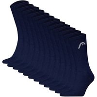 HEAD Unisex Socken, 12er Pack - All Sport Training Crew, Sportsocken, Logo, Größe 43-46 in Blau