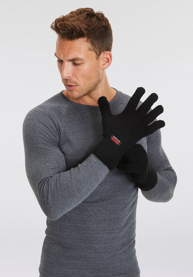 Heatkeeper Strickhandschuhe Thermohandschuhe mit elastischem Bündchen – Bild 3 von 5