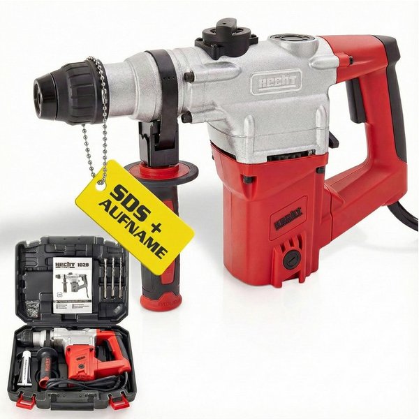 Hecht Bohrhammer mit Kabel 4250 U/min SDS-Plus, 230 V, max. 950 U/min, mit Koffer
