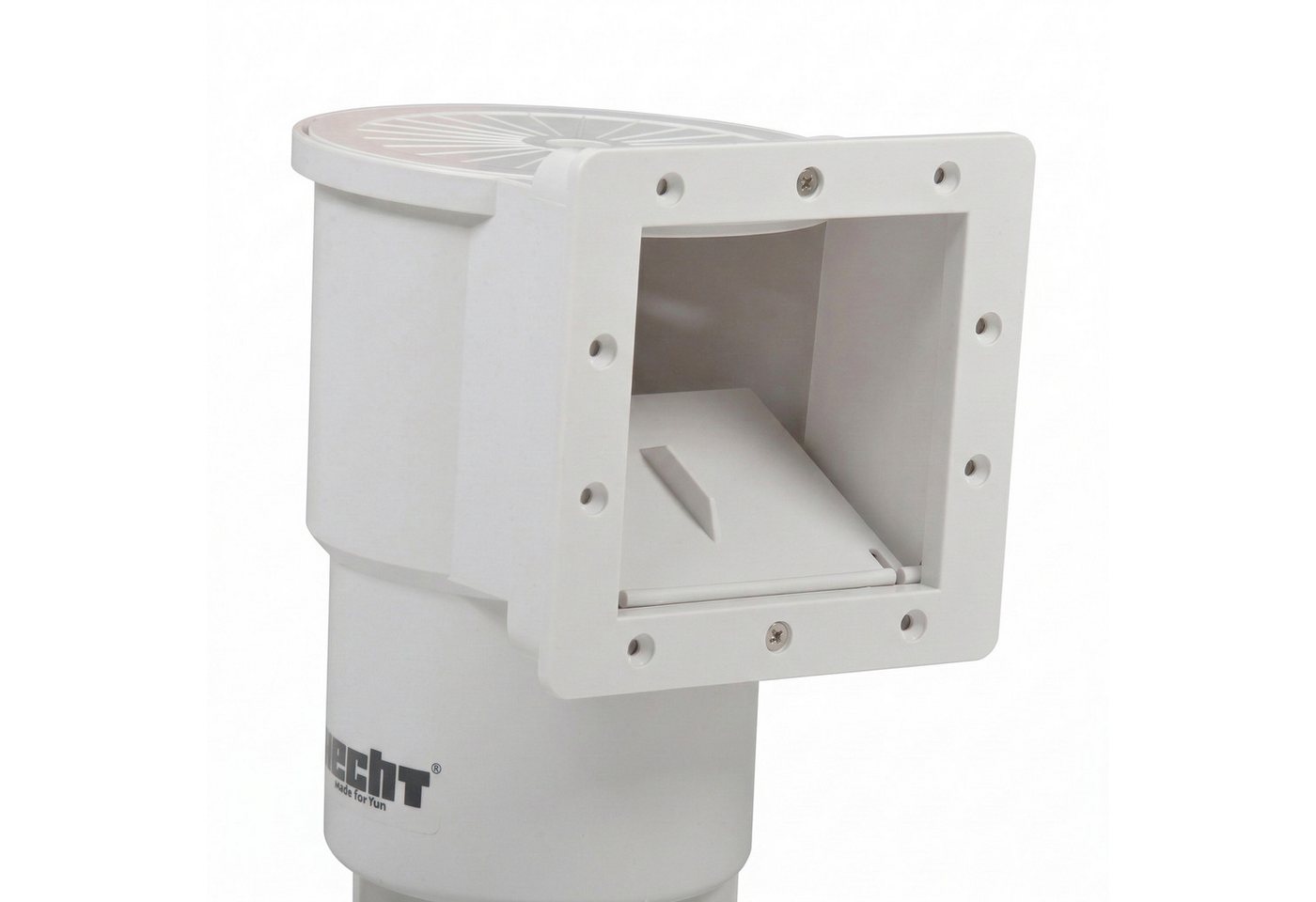 Hecht Skimmer Poolskimmer komplett Set, 1 ¼ und 1 ½ Zoll Anschlüsse, Einlaufdüse, Saugplatte, 135 mm Auffangsieb, für Aufstell- & Fertigbecken – Bild 2 von 4