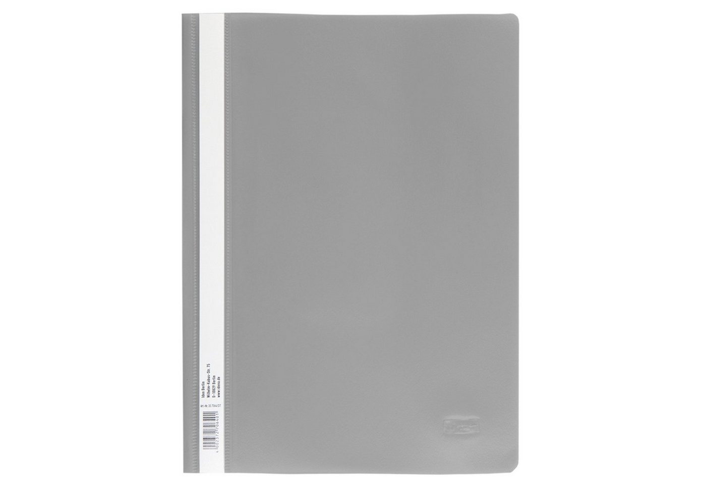 Idena Hefter Idena Schnellhefter A4 PP dunkelgrau extra stark – Bild 3 von 5