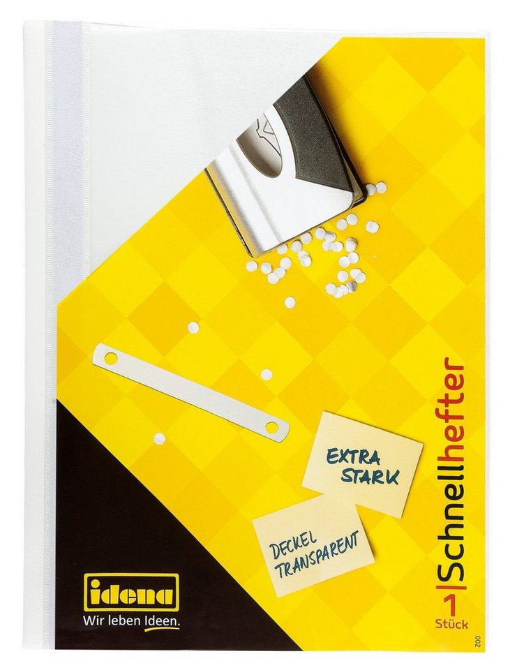Idena Hefter Idena Schnellhefter A4 PP weiß extra stark – Bild 2 von 3