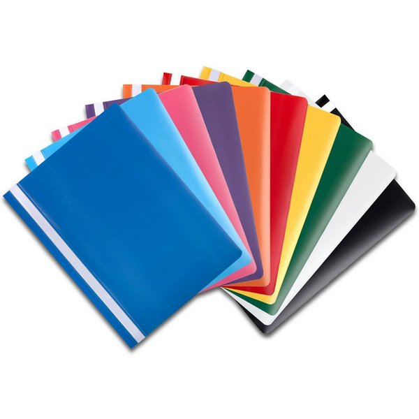 itenga Hefter itenga Schnellhefter, DIN A4, PP, 10er Pack Farbmix