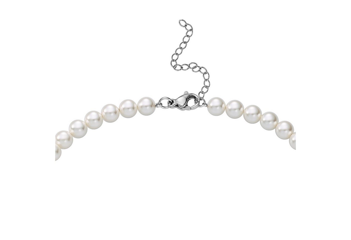Heideman Collier Perlenkette No. 8 silberfarben glanzmatt (keine Angabe, inkl. Geschenkverpackung), Collier mit Perlen weiß oder farbig – Bild 4 von 5