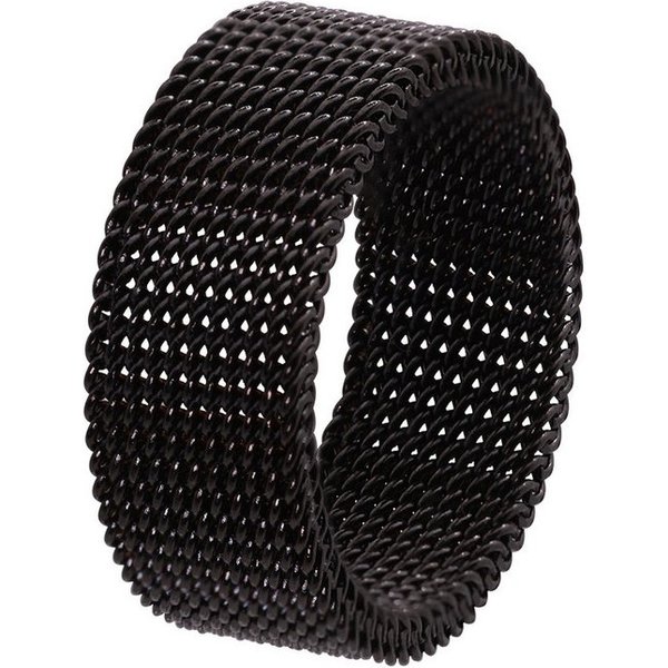 Heideman Fingerring Alexa schwarz farben (Ring, 1-tlg., inkl. Geschenkverpackung), flexibler Ring für Frauen