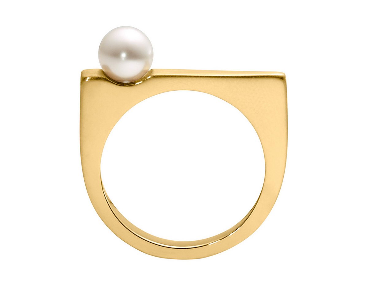 Heideman Fingerring Margarita goldfarben (Ring, 1-tlg., inkl. Geschenkverpackung), Damenring mit Perle – Bild 2 von 5