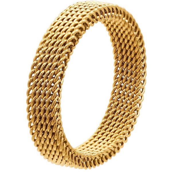 Heideman Fingerring Sarah goldfarben (Ring, 1-tlg., inkl. Geschenkverpackung), flexibler Ring für Frauen