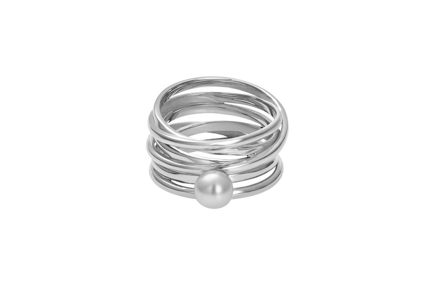 Heideman Fingerring Serpens poliert (Ring, 1-tlg., inkl. Geschenkverpackung), Damenring für Frauen mit Perle – Bild 3 von 5