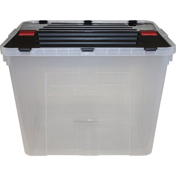 Heidrun Aufbewahrungsbox Aufbewahrungsbox TexBox mit Deckel 30 Liter transparent 31x42x34cm