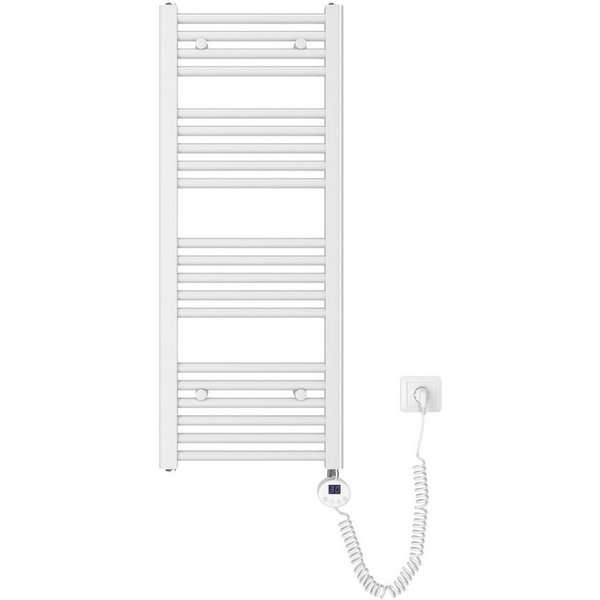 Heilmetz Elektrischer Badheizkörper mit Smart WLAN Thermostat Heizstab, 300W, Intelligente App/Sprachsteuerung, Weiß, Geeignet für 3 m²