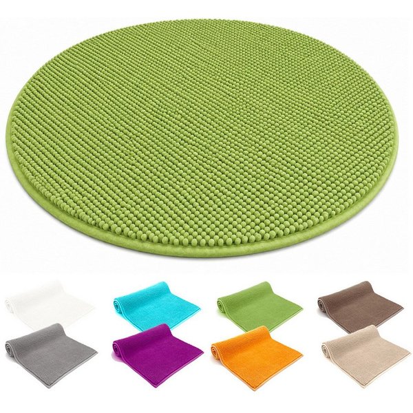 heimtexland Badematte Badvorleger Chenille Badteppich Duschvorleger, rutschhemmend beschichtet, Fußbodenheizung geeignet, schnell trocknend, strapazierfähig, fu