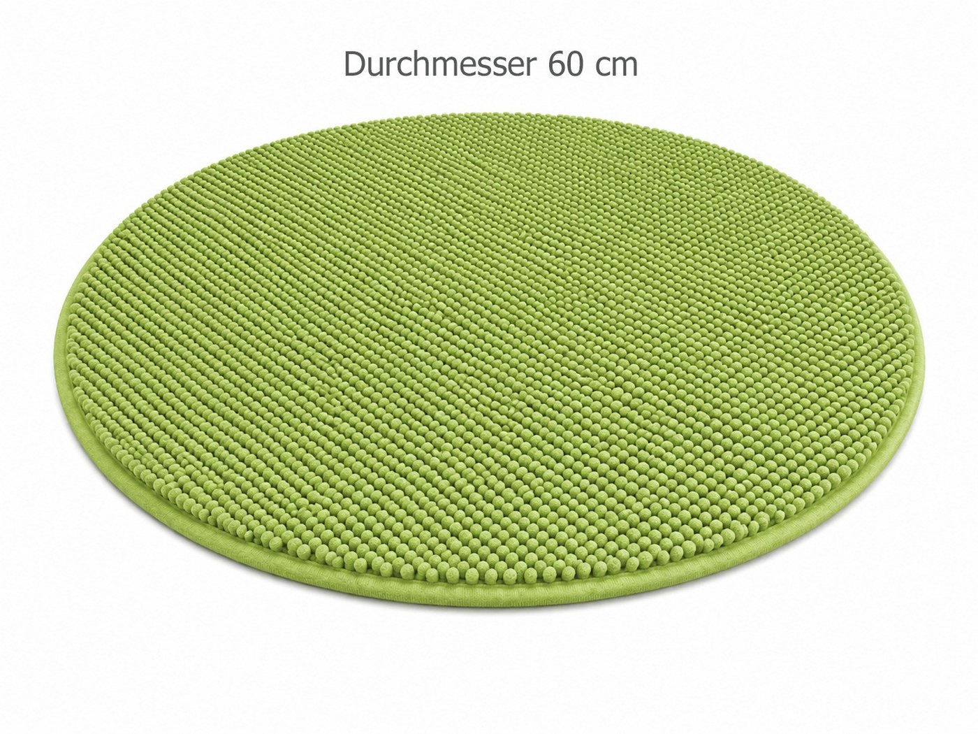 heimtexland Badematte Badvorleger Chenille Badteppich Duschvorleger, rutschhemmend beschichtet, Fußbodenheizung geeignet, schnell trocknend, strapazierfähig, fu – Bild 3 von 5