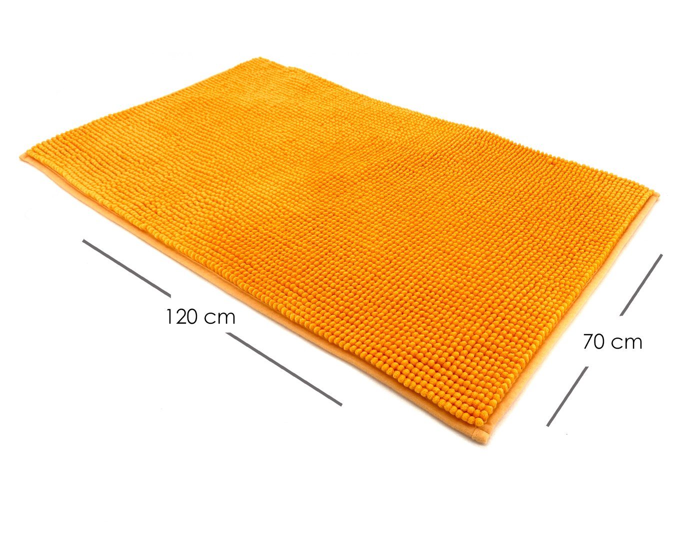 heimtexland Badematte Badvorleger Chenille Badteppich Duschvorleger, rutschhemmend beschichtet, Fußbodenheizung geeignet, schnell trocknend, strapazierfähig, fu – Bild 2 von 5