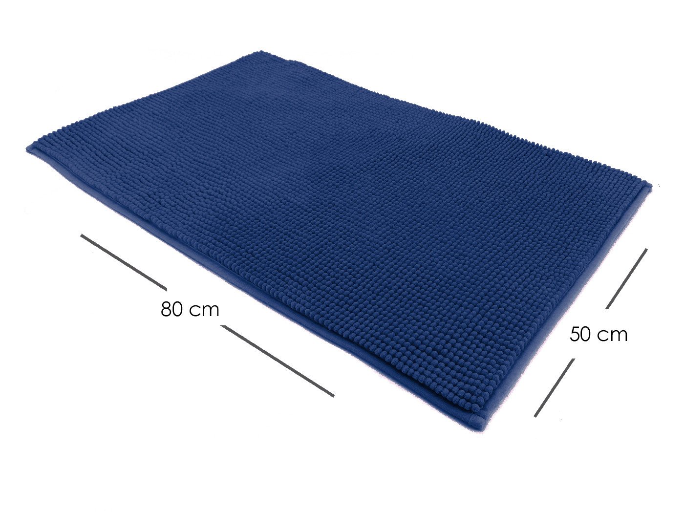heimtexland Badematte Badvorleger Chenille Badteppich Duschvorleger, rutschhemmend beschichtet, Fußbodenheizung geeignet, schnell trocknend, strapazierfähig, fu – Bild 2 von 5