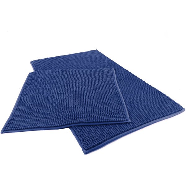 heimtexland Badematte Badvorleger Chenille Badteppich Duschvorleger, rutschhemmend beschichtet, Fußbodenheizung geeignet, schnell trocknend, strapazierfähig, fu