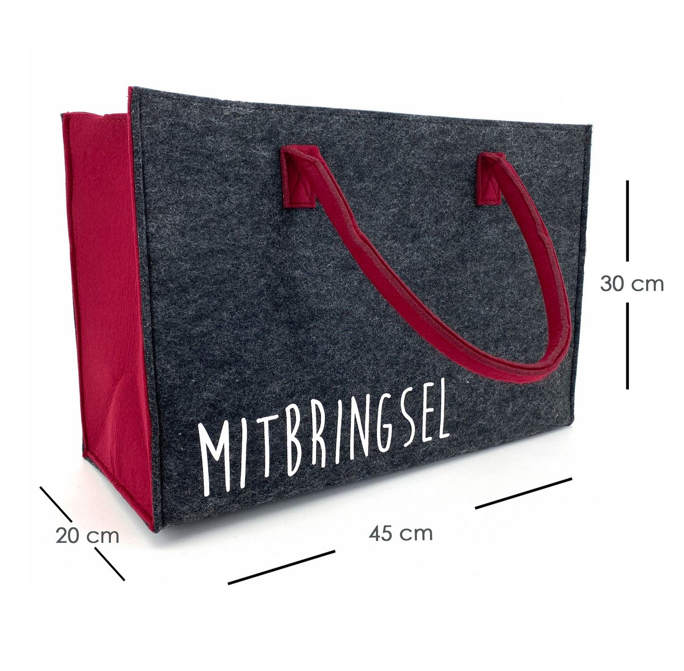 heimtexland Einkaufsshopper Universal Filztasche Einkaufstasche Filz Shopper, 24 l, Henkel Tragetasche - strapazierfähig langlebig nachhaltig – Bild 3 von 5