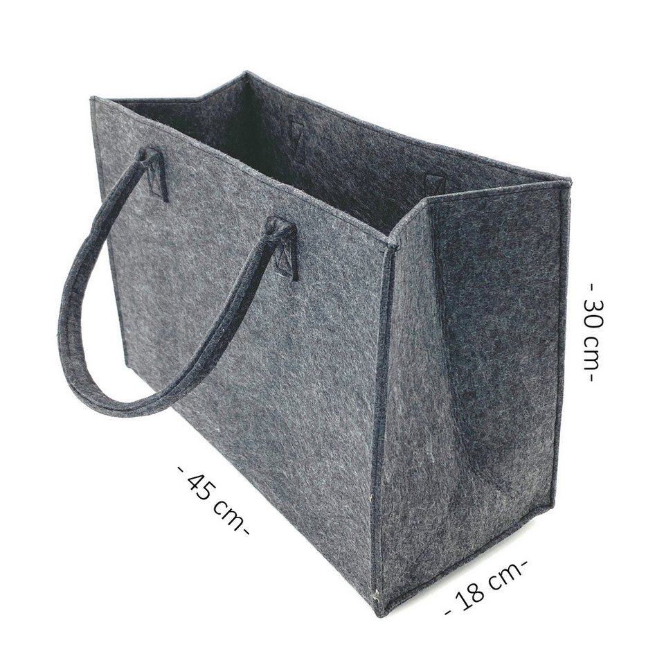 heimtexland Einkaufsshopper Universal Filztasche Einkaufstasche Filz Shopper, 24 l, Henkel Tragetasche - strapazierfähig langlebig nachhaltig – Bild 3 von 5