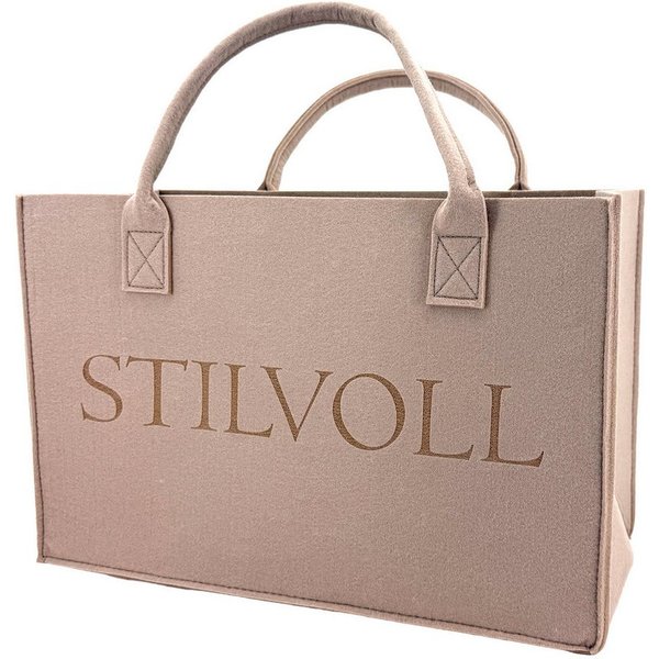 heimtexland Einkaufsshopper Universal Filztasche Einkaufstasche Filz Shopper, 24 l, Henkel Tragetasche - strapazierfähig langlebig praktisch