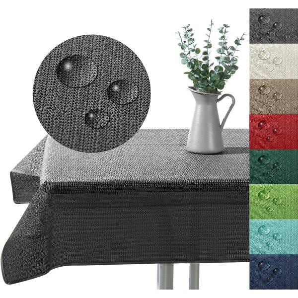 heimtexland Gartentischdecke Outdoor Tischdecke Garten Balkon Camping Tischdeko (Stück 1-tlg, 1), wetterfest I robust I UV-beständig I rutschfest I waschbar