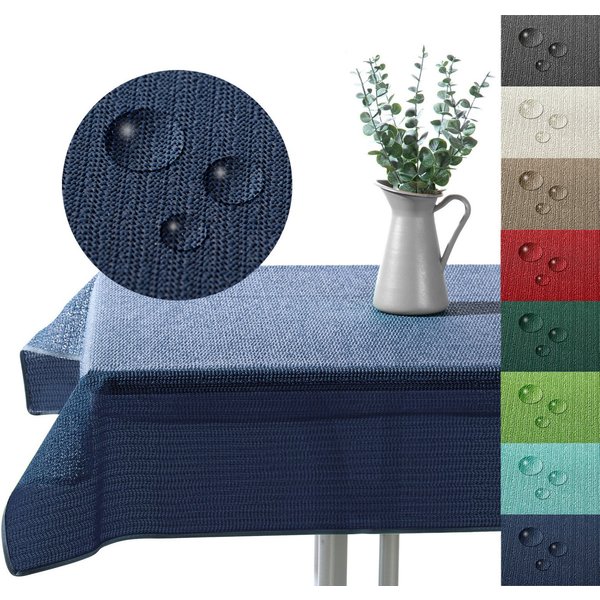 heimtexland Gartentischdecke Outdoor Tischdecke Garten Balkon Camping Tischdeko (Stück 1-tlg, 1), wetterfest I robust I UV-beständig I rutschfest I waschbar