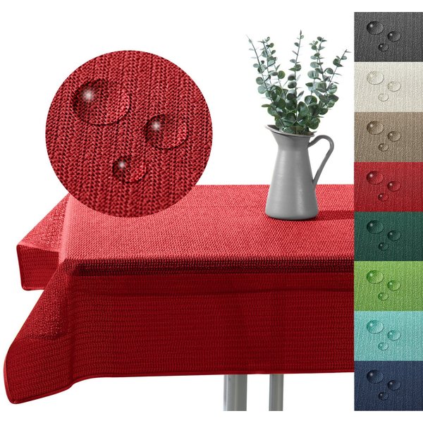 heimtexland Gartentischdecke Outdoor Tischdecke Garten Balkon Camping Tischdeko (Stück 1-tlg, 1), wetterfest I robust I UV-beständig I rutschfest I waschbar