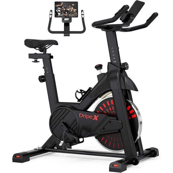 Dripex Heimtrainer Dripex Heimtrainer Fahrrad mit großer tablet-halter