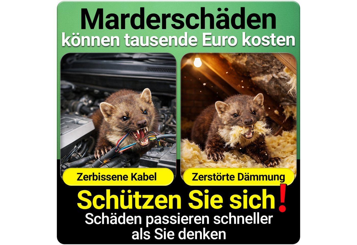 HEIMWERT Marderspray Marderspray Marder Stopp Spray, Wirkt sofort mit Langzeitformel- Hochwirksamer Marderschreck – Bild 2 von 5