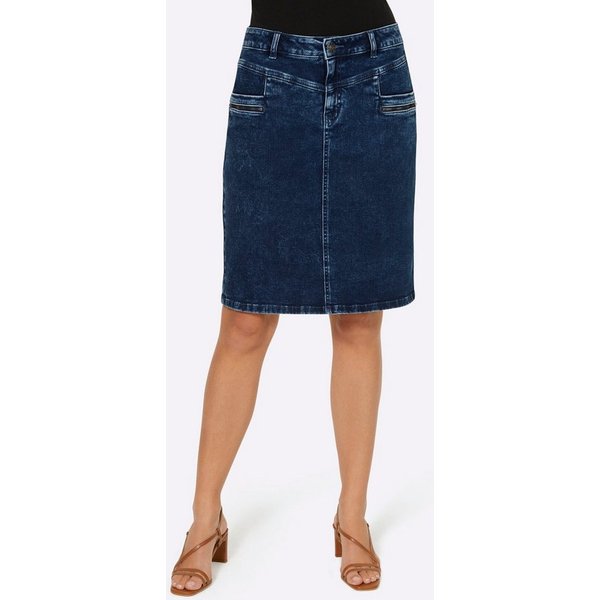 heine A-Linien-Rock Jeans-Rock