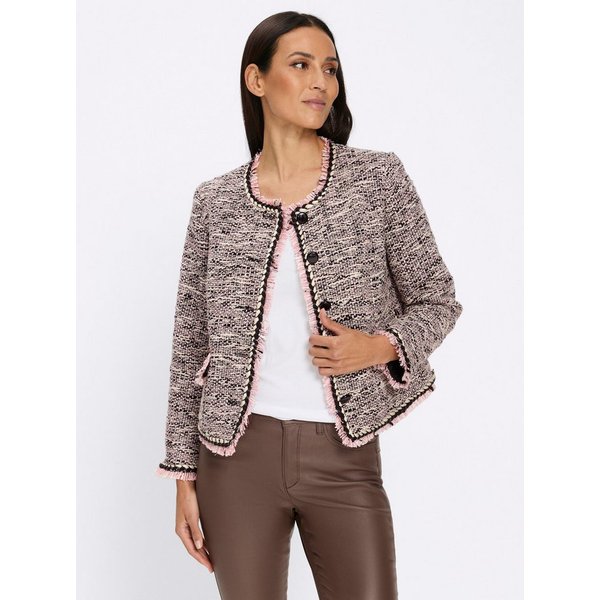 heine Blusenblazer Bouclé-Blazer Langarm
