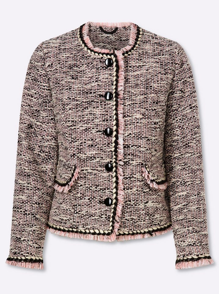 heine Blusenblazer Bouclé-Blazer Langarm – Bild 4 von 5