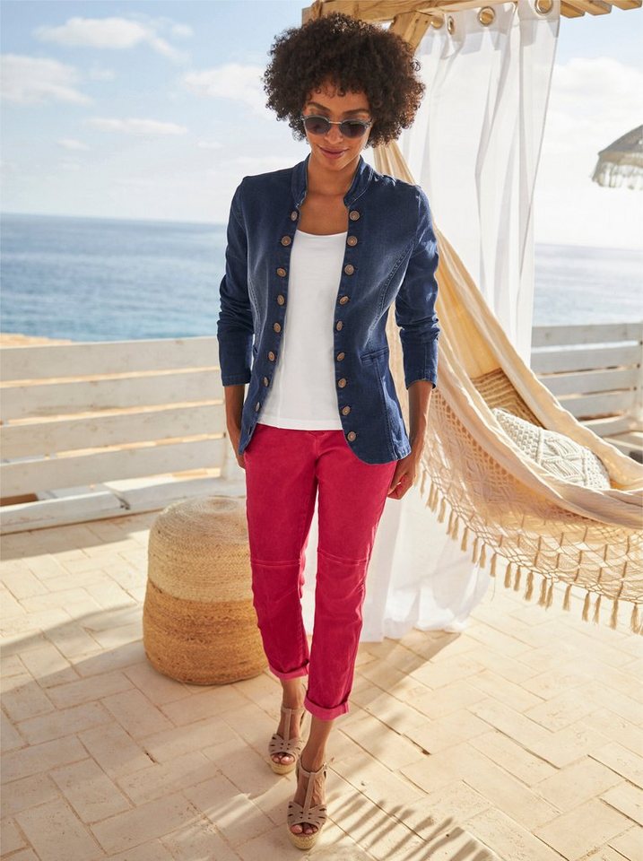 heine Blusenblazer Jeans-Blazer Langarm – Bild 3 von 4