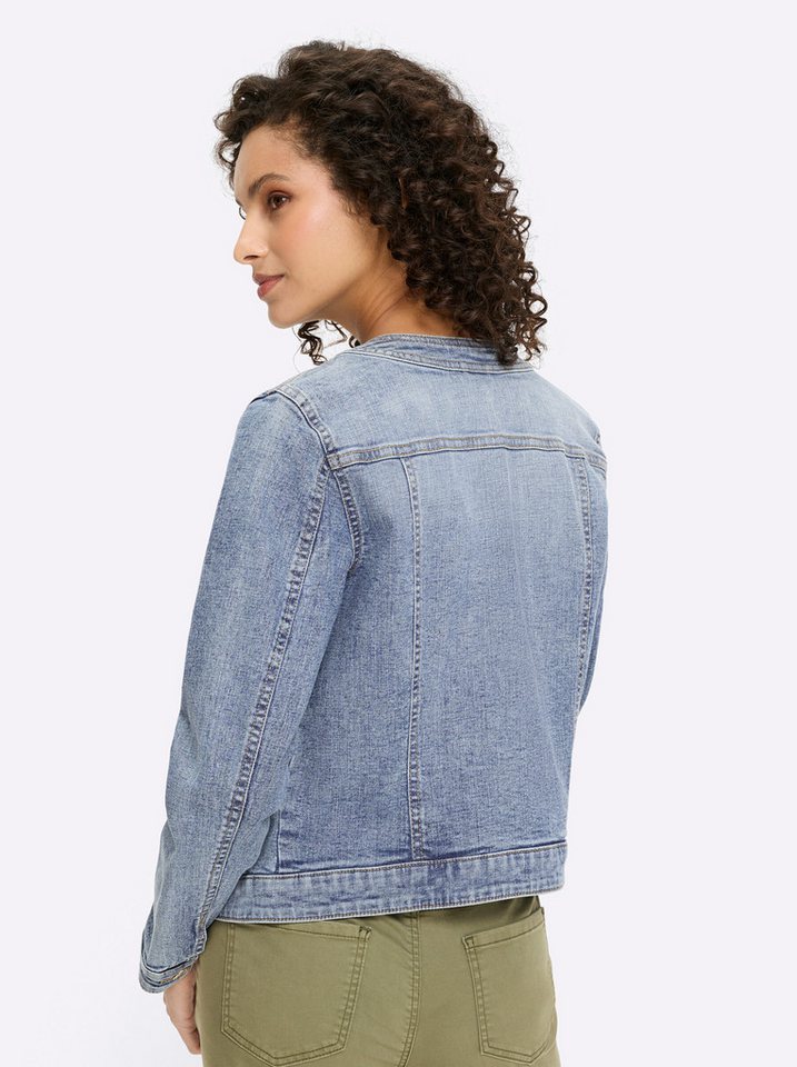 heine Blusenblazer Jeans-Jacke Langarm – Bild 3 von 5
