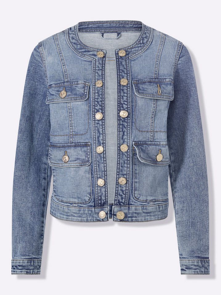 heine Blusenblazer Jeans-Jacke Langarm – Bild 5 von 5