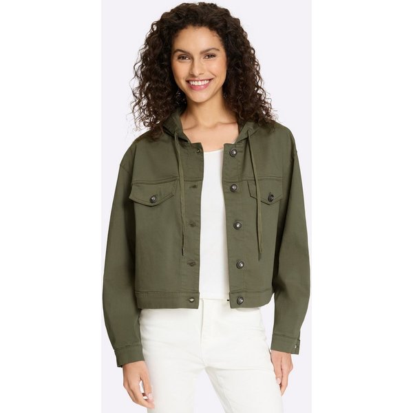 heine Blusenblazer Jeans-Jacke Langarm