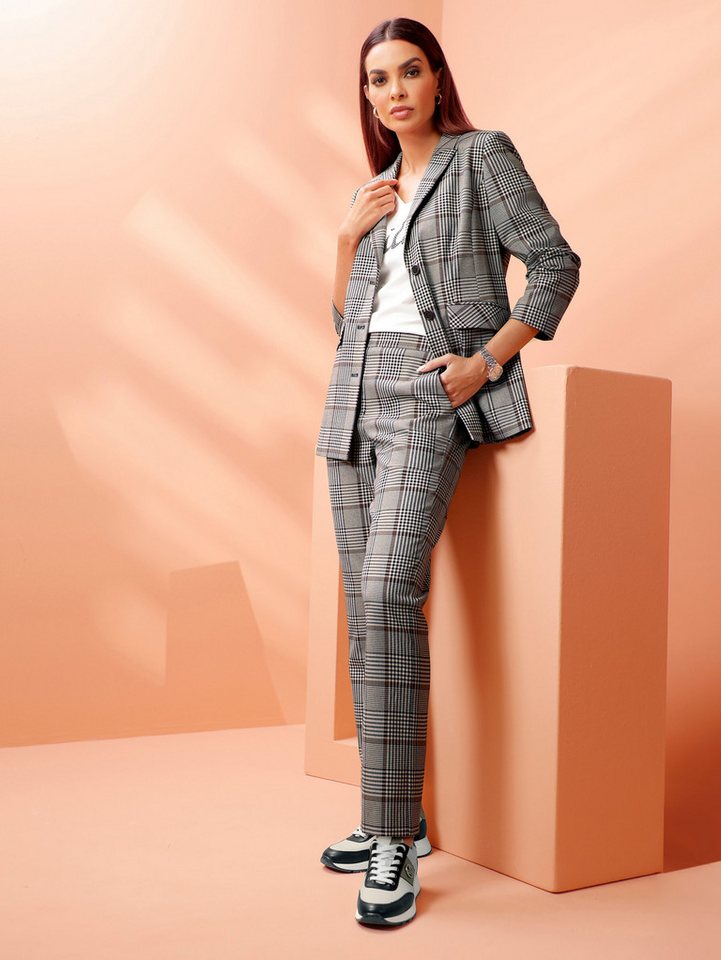 heine Blusenblazer Karo-Blazer Langarm – Bild 3 von 5
